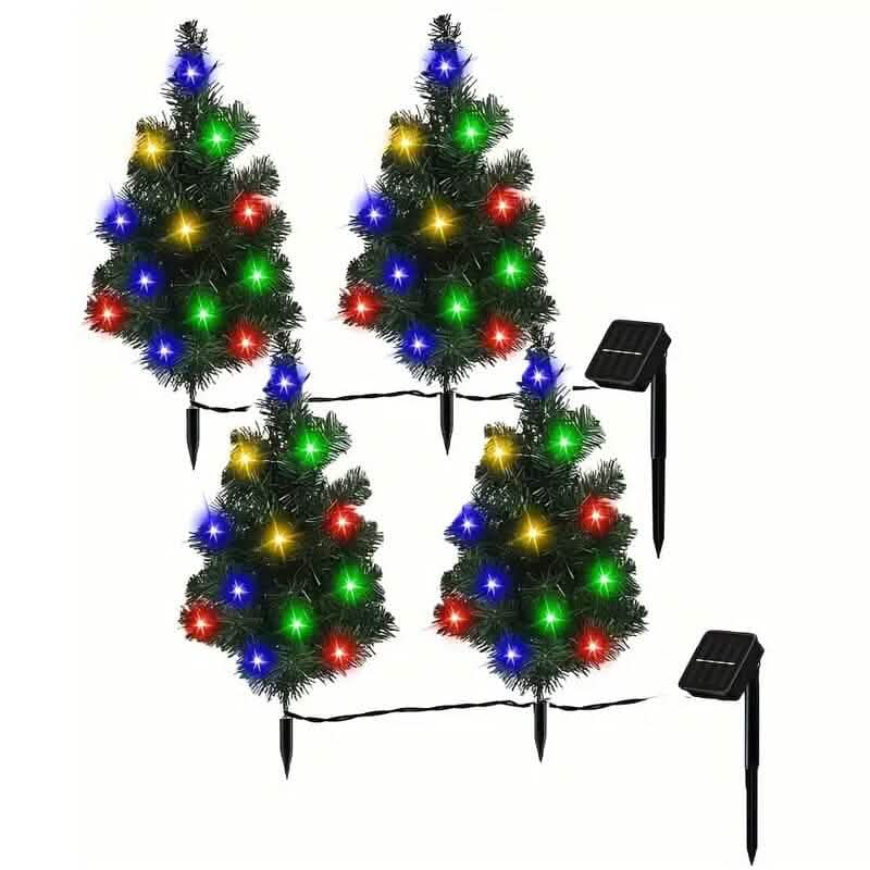 IP65 Waterproof Solar Powered Prelit Small Christmas Tree by DailySale