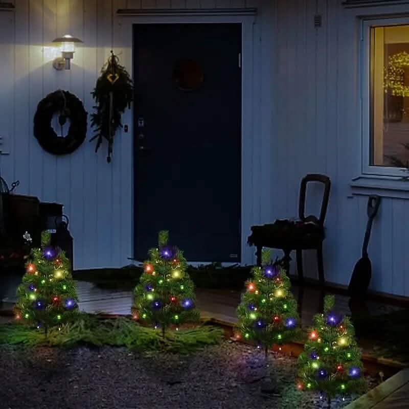 IP65 Waterproof Solar Powered Prelit Small Christmas Tree by DailySale