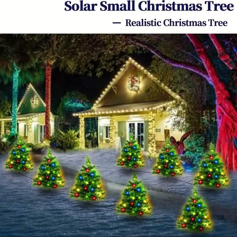 IP65 Waterproof Solar Powered Prelit Small Christmas Tree by DailySale