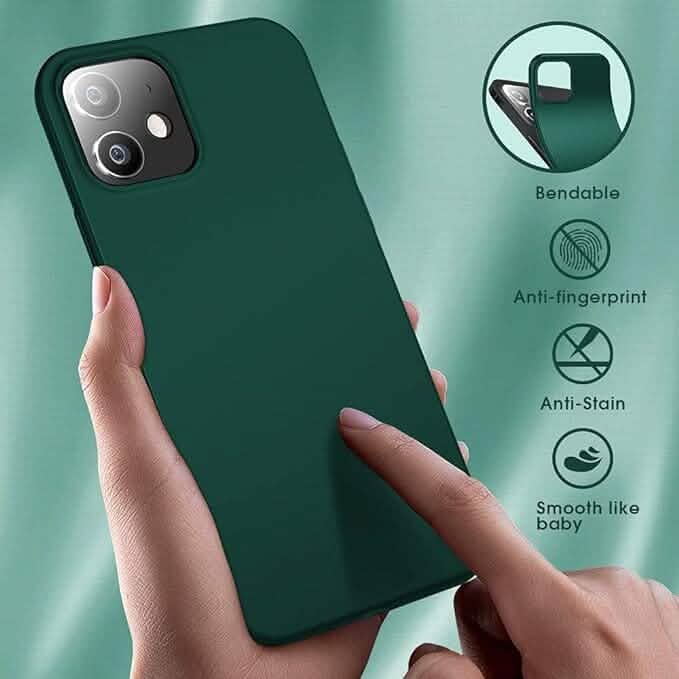 iPhone 12 Pro & iPhone 12 Case Ultra-Thin Soft Flexible TPU Matte Finish Coating - Green by DailySale