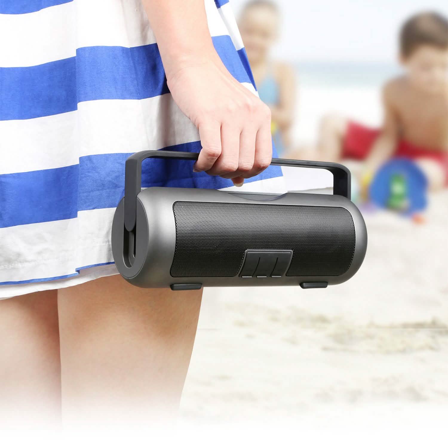 iRola Wireless Speaker Powerful Dual Subwoofer Streo by DailySale