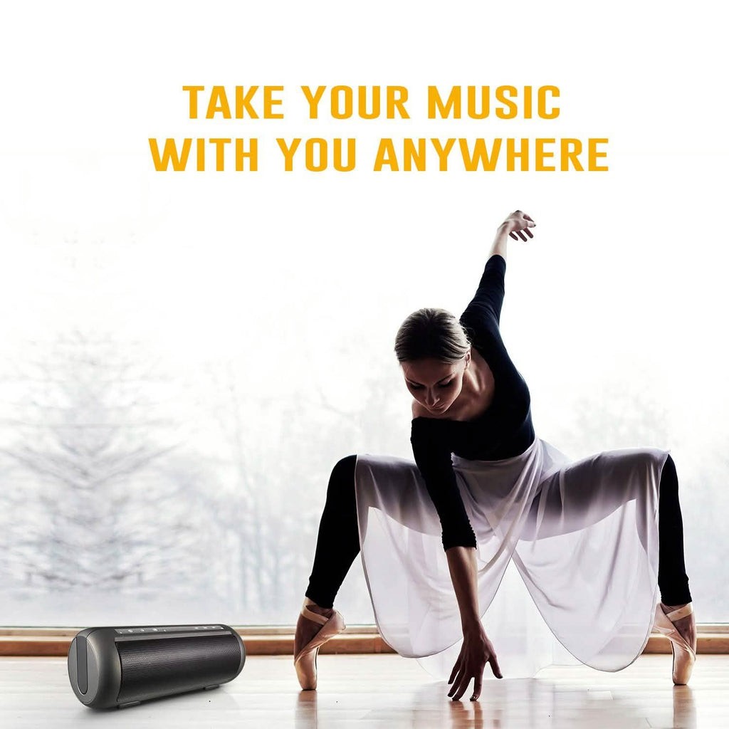 iRola Wireless Speaker Powerful Dual Subwoofer Streo by DailySale