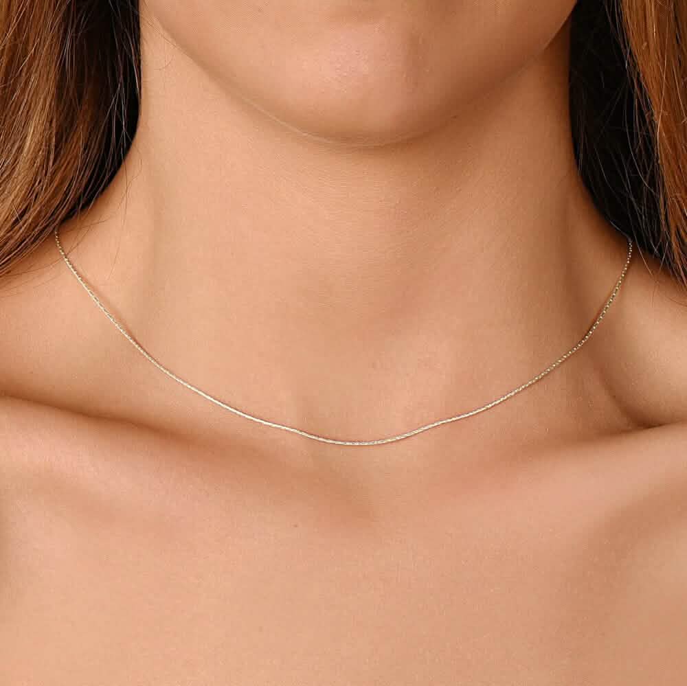 Italian Spark Chain Necklace in Solid Sterling Silver by DailySale