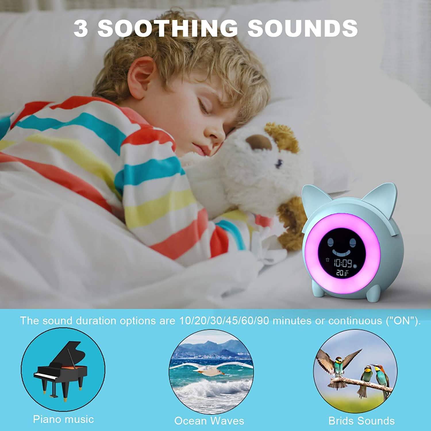 Kids Digital Alarm Clock with Night Light by DailySale