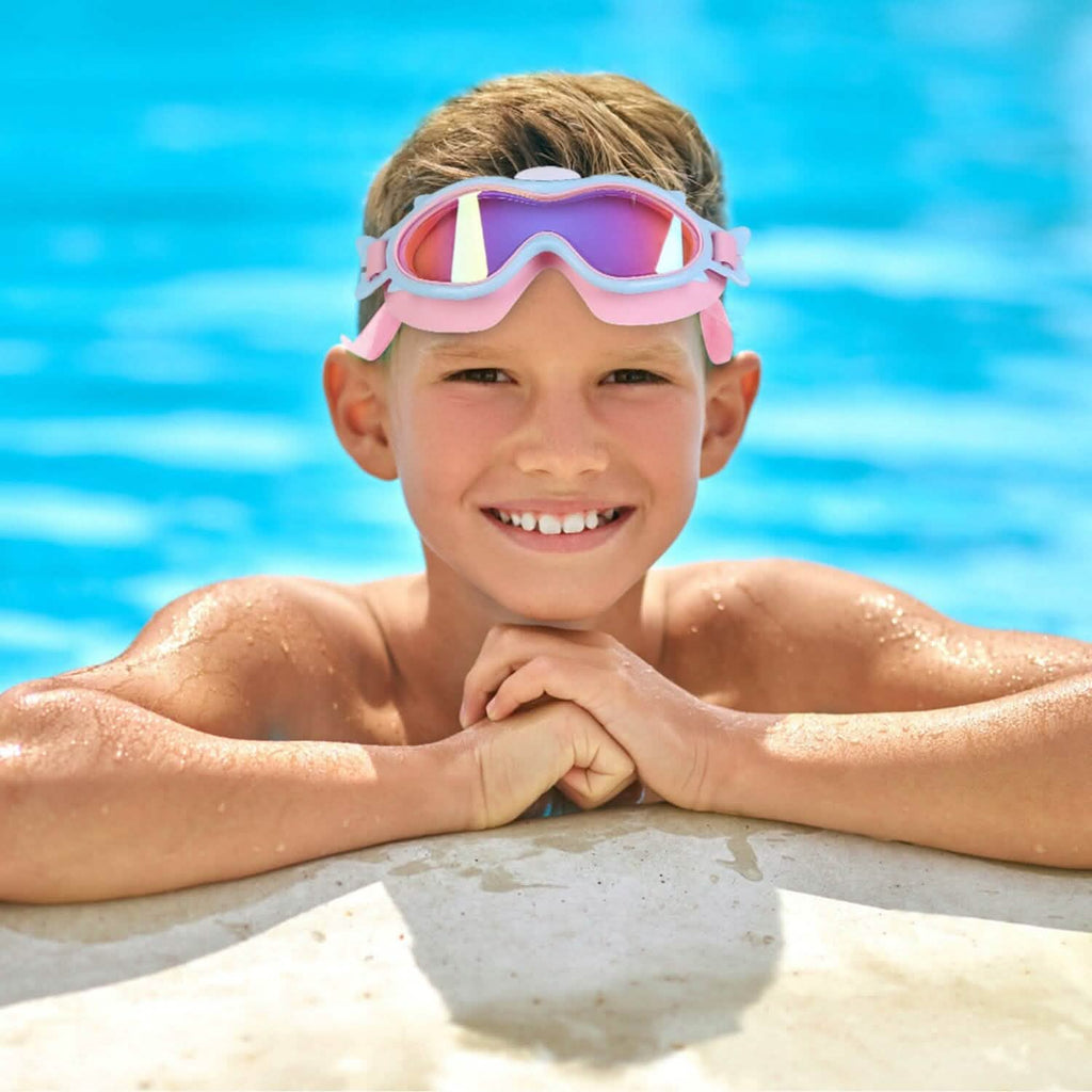 Kids Swim Goggles with Ear Plugs UV Protection Anti-Fog Leak Proof by DailySale