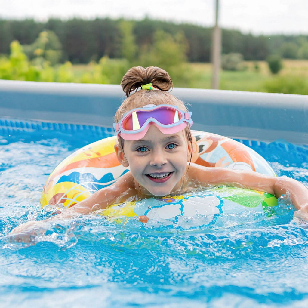 Kids Swim Goggles with Ear Plugs UV Protection Anti-Fog Leak Proof by DailySale