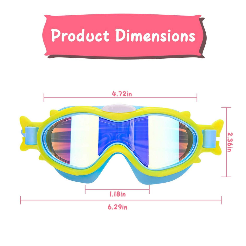 Kids Swim Goggles with Ear Plugs UV Protection Anti-Fog Leak Proof by DailySale