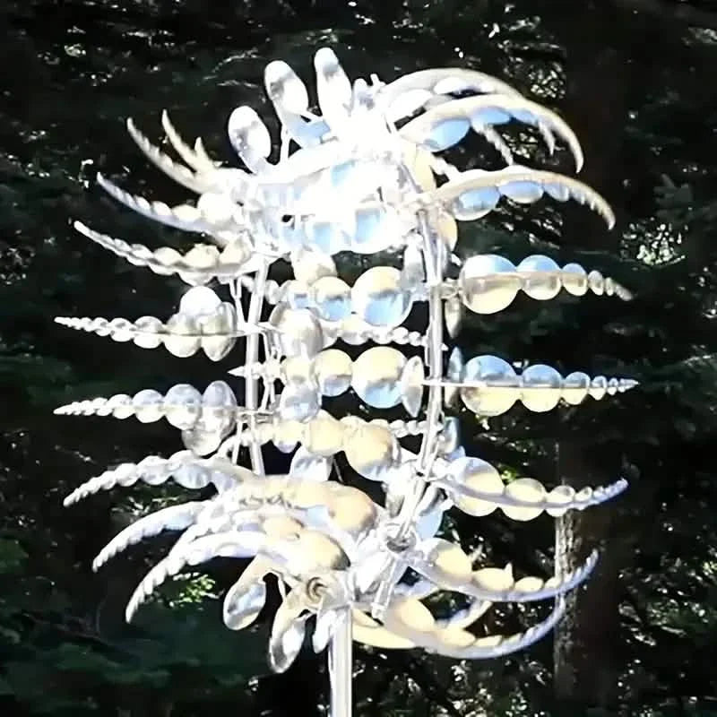 Kinetic Wind Sculptures & Spinners 3D Wind Spinner Wind Powered Wind Art by DailySale