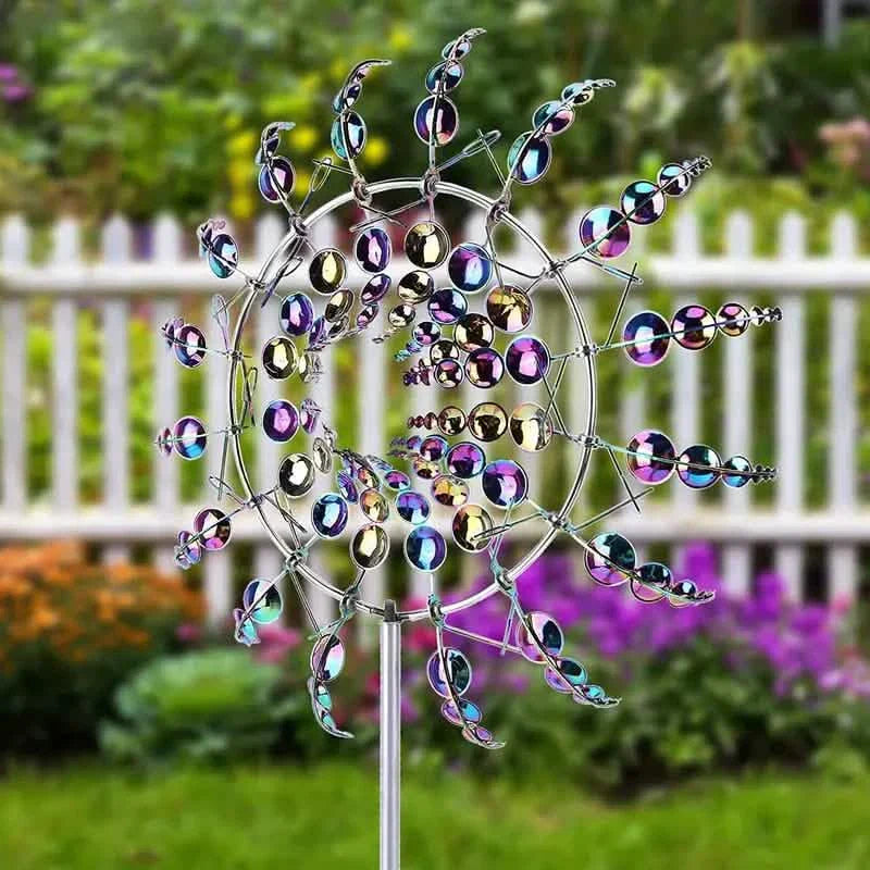 Kinetic Wind Sculptures & Spinners 3D Wind Spinner Wind Powered Wind Art by DailySale