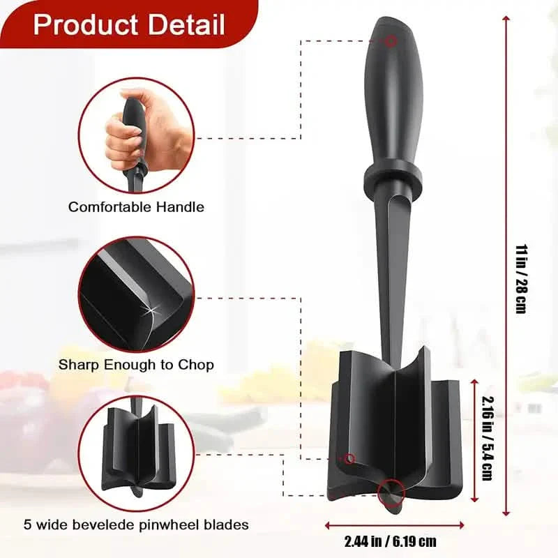 Kitchen Meat Chopper Ground Beef Masher Utensil Heat Resistant Non-Stick by DailySale