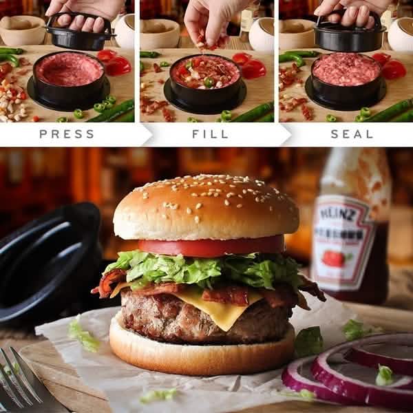 Kitchen Round Burger Press Tool by DailySale