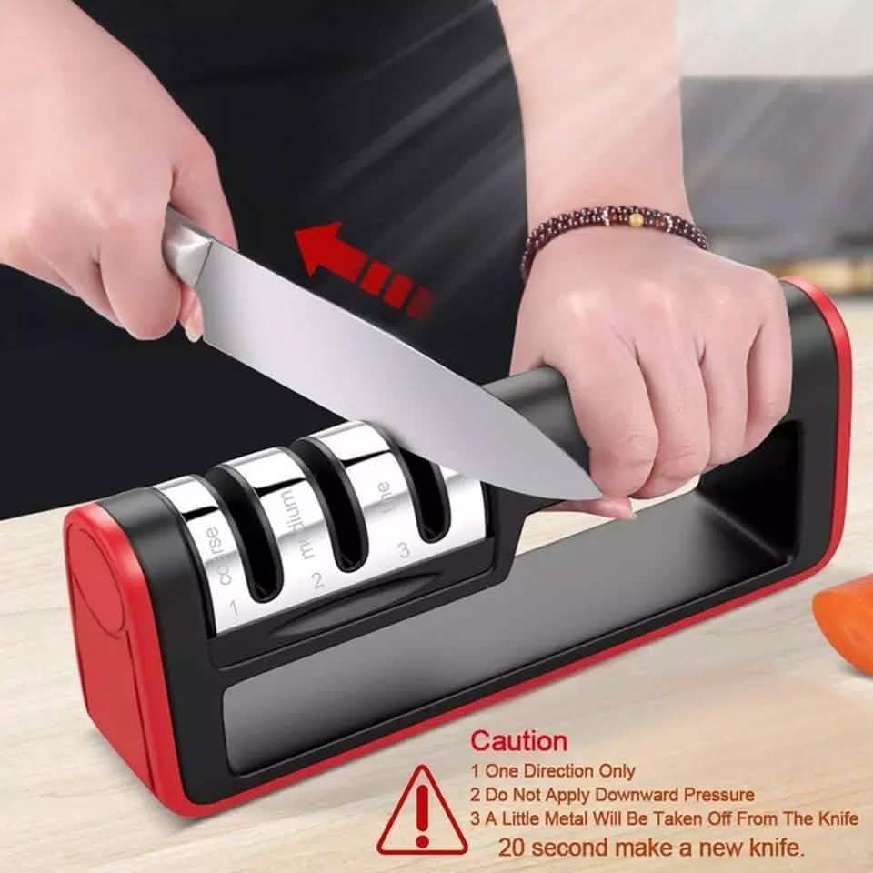 Knife Sharpener Professional Ceramic Tungsten Kitchen Sharpening System Tool by DailySale