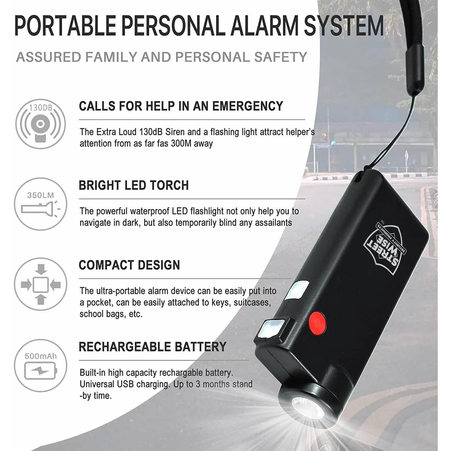 Knight Light Alarm & Flashlight by DailySale
