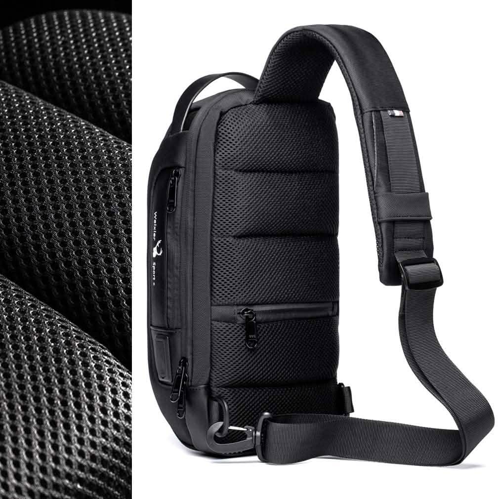 KPYWZER Anti-theft Sling Backpack with USB Charging Port by DailySale