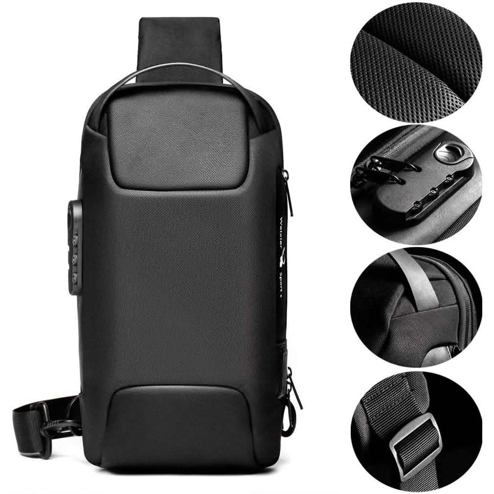KPYWZER Anti-theft Sling Backpack with USB Charging Port by DailySale