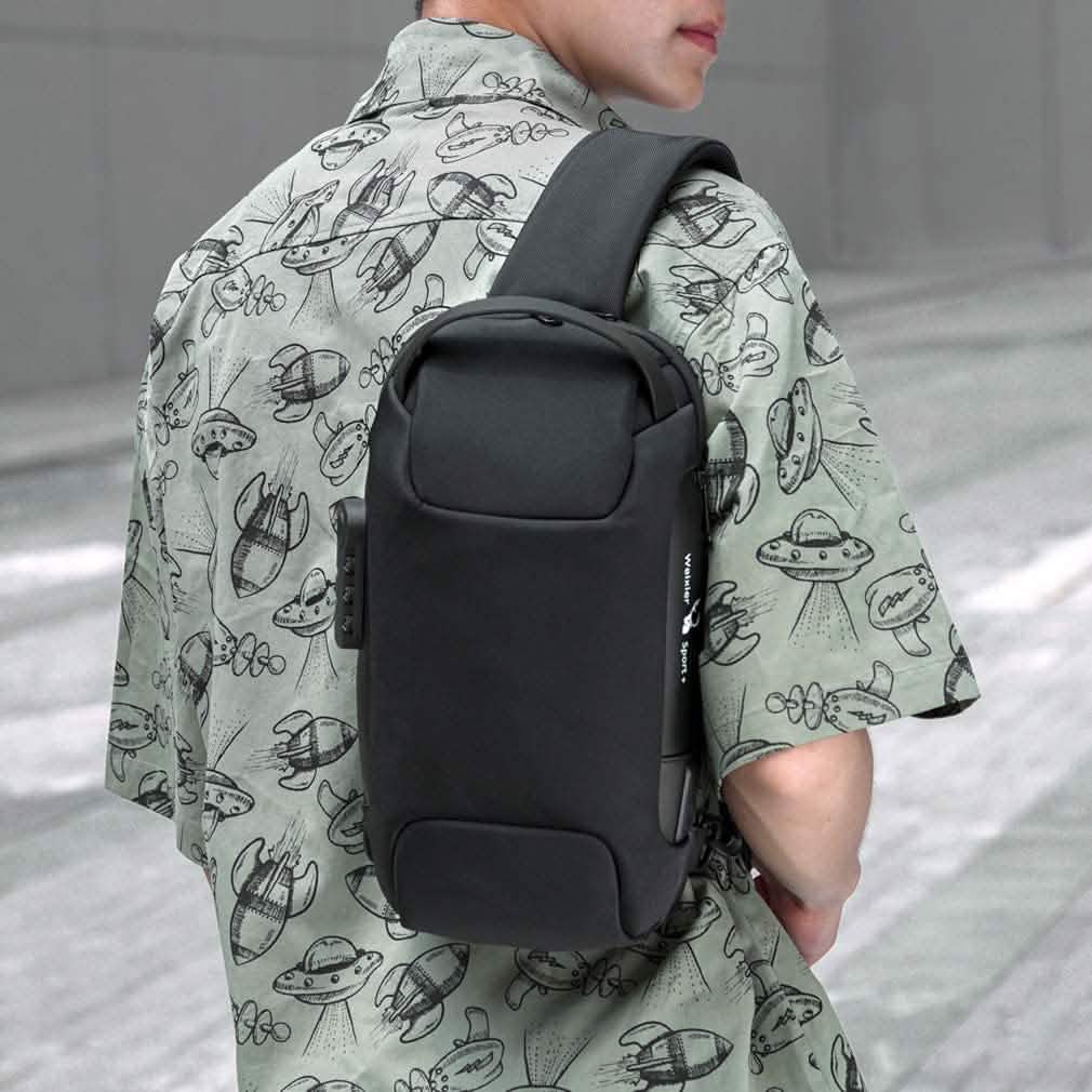 KPYWZER Anti-theft Sling Backpack with USB Charging Port by DailySale