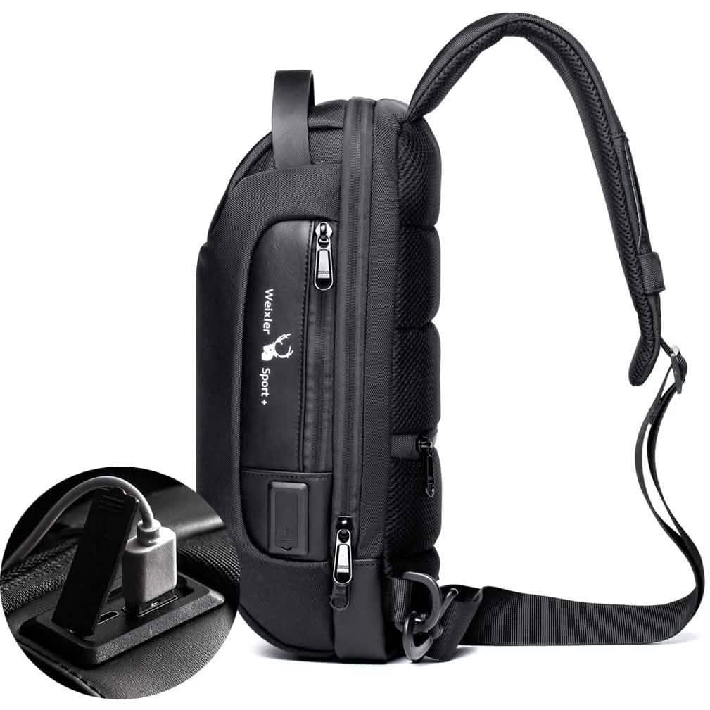 KPYWZER Anti-theft Sling Backpack with USB Charging Port by DailySale