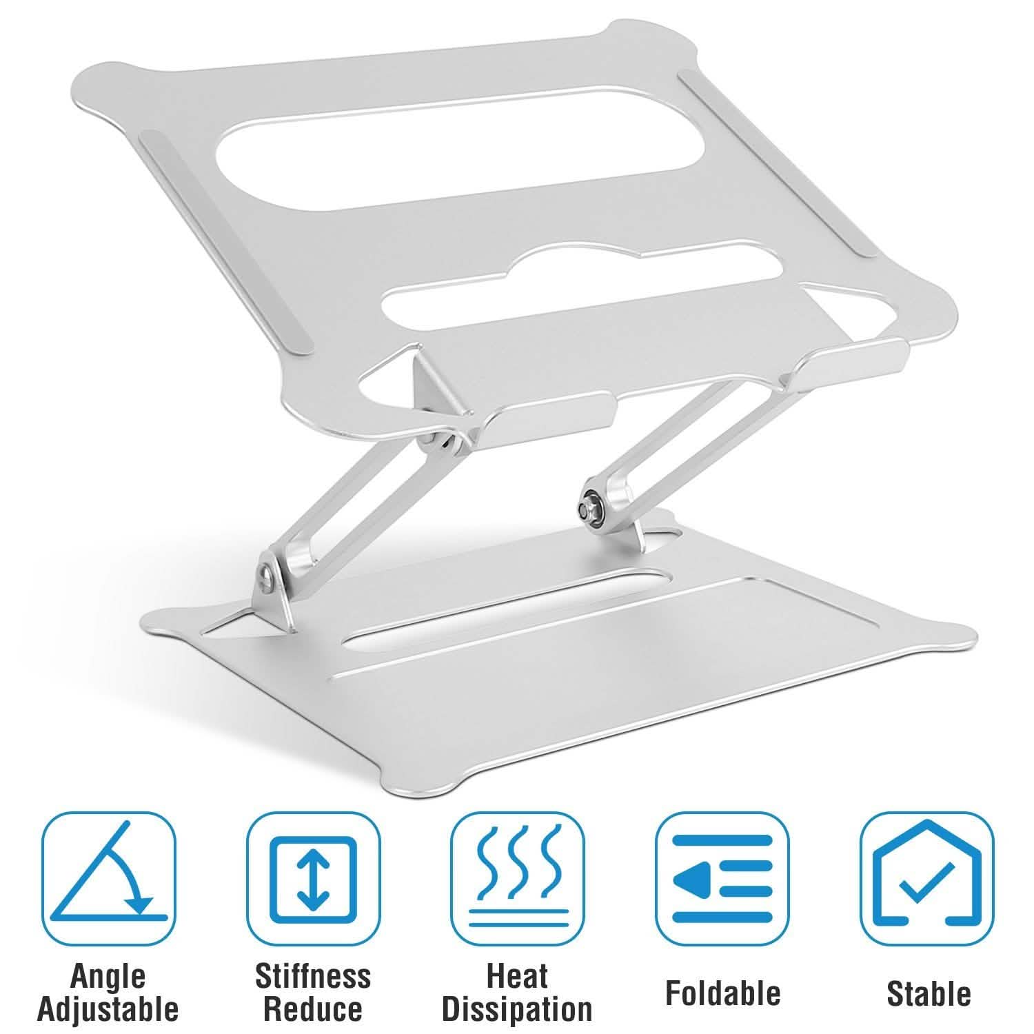 Laptop Stand Aluminum Angle Adjustable Computer Holder Riser Heat Vent by DailySale