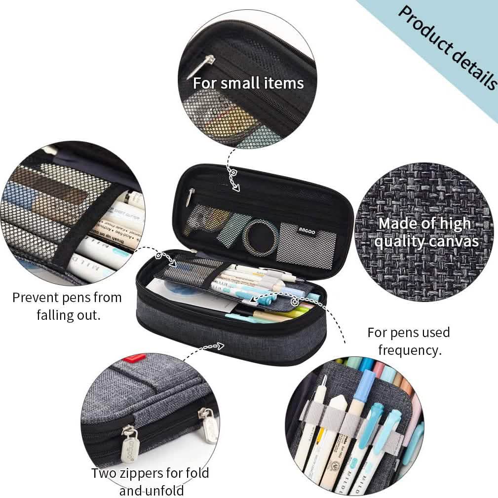 Large Capacity Pencil Case Storage Bag by DailySale