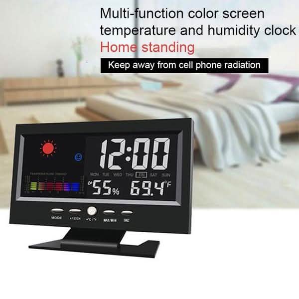 LCD Color Screen Digital Backlight Snooze Alarm Clock by DailySale