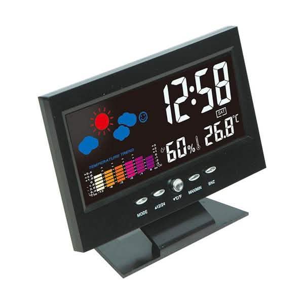 LCD Color Screen Digital Backlight Snooze Alarm Clock by DailySale