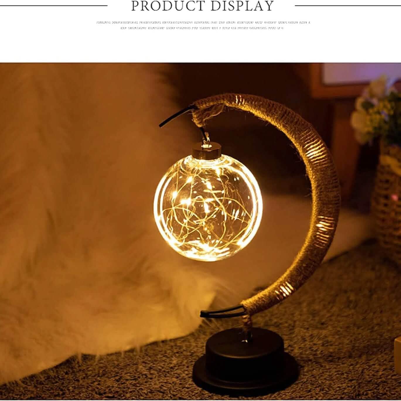 LED Ball Lamp Wrought Iron Moon Lamp by DailySale