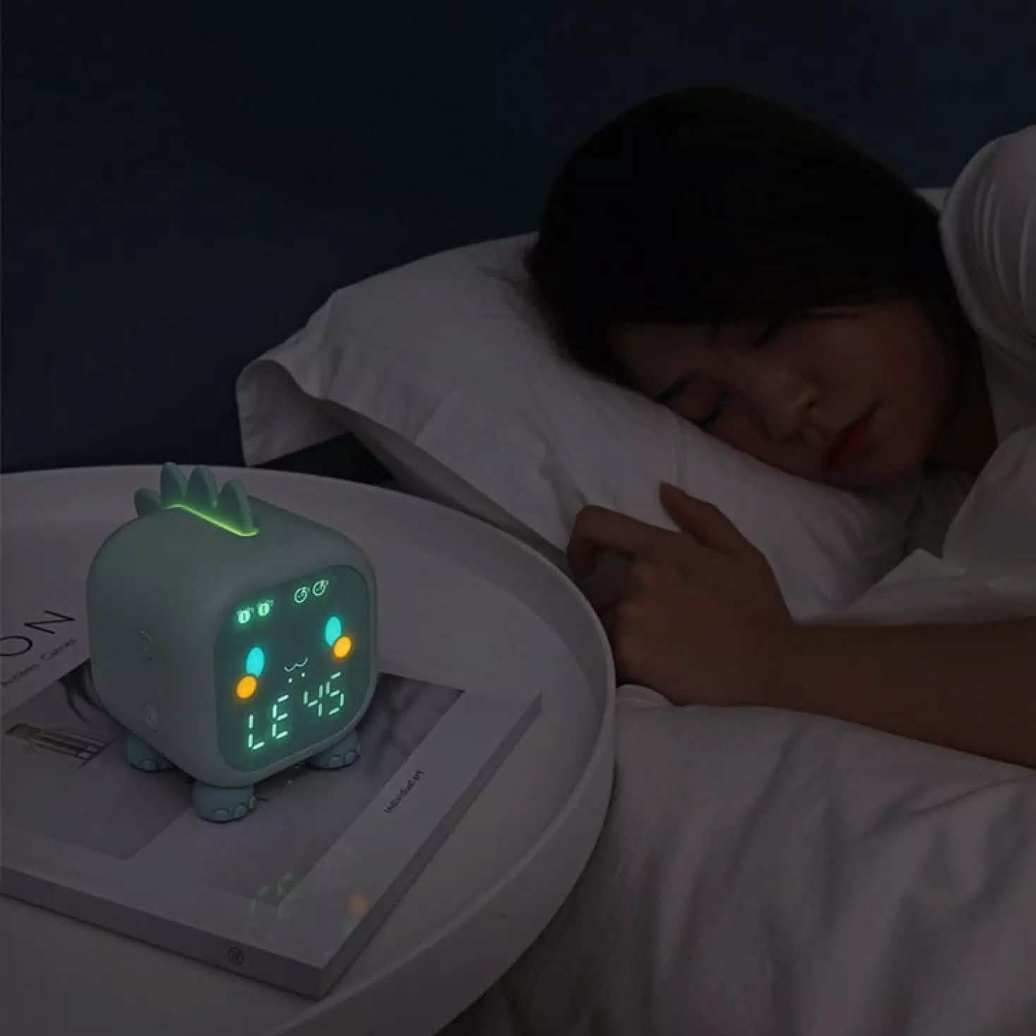 Led Cartoon Alarm Clock Voice Control Digital by DailySale