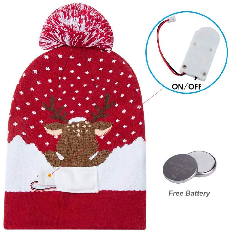 LED Christmas Knitted Hat by DailySale