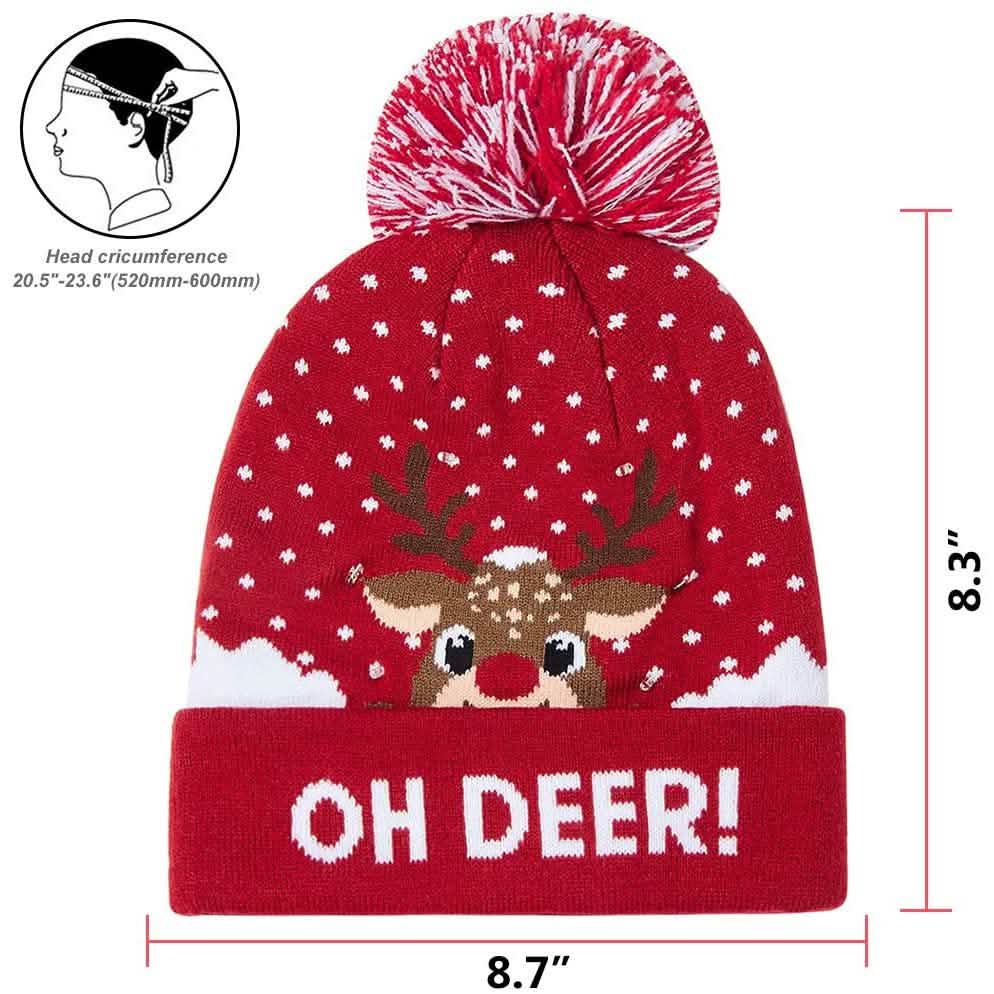 LED Christmas Knitted Hat by DailySale