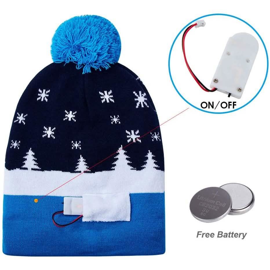 LED Christmas Knitted Hat by DailySale