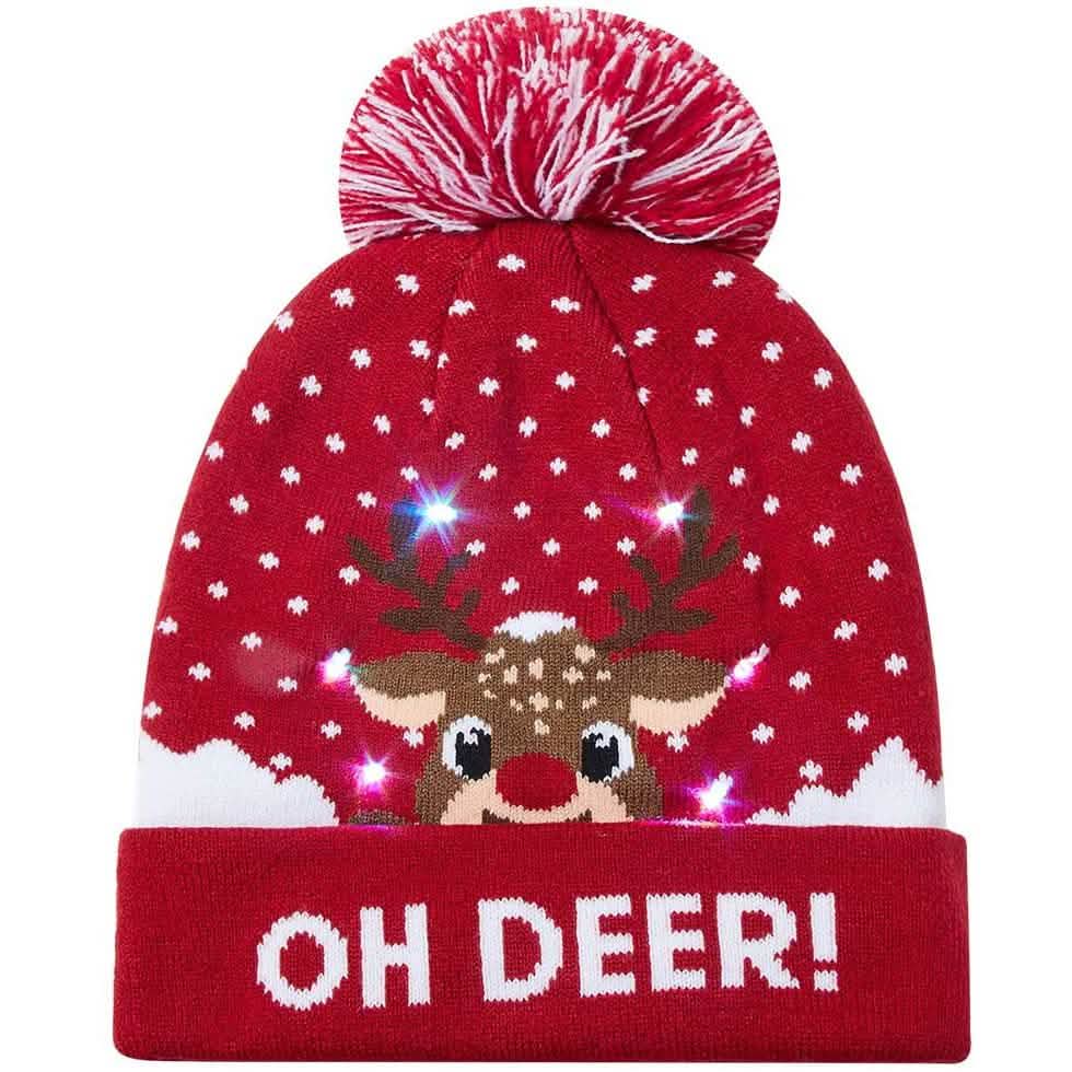 LED Christmas Knitted Hat by DailySale