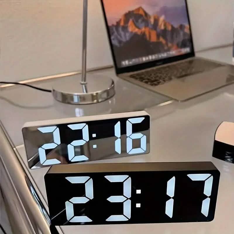 LED Digital Alarm Clock with Dual Alarms, Voice Control and more by DailySale