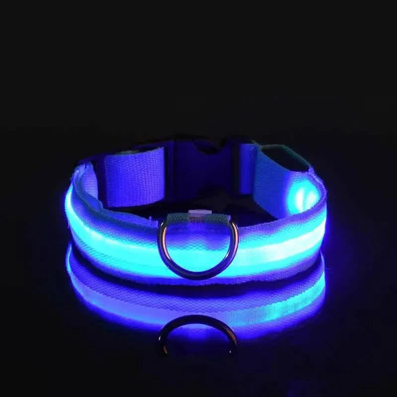 LED Dog Collars Light Adjustable Flashing Luminous Collar Night Anti-Lost by DailySale