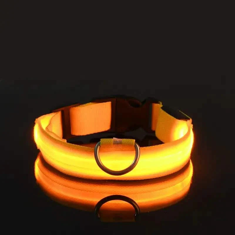LED Dog Collars Light Adjustable Flashing Luminous Collar Night Anti-Lost by DailySale