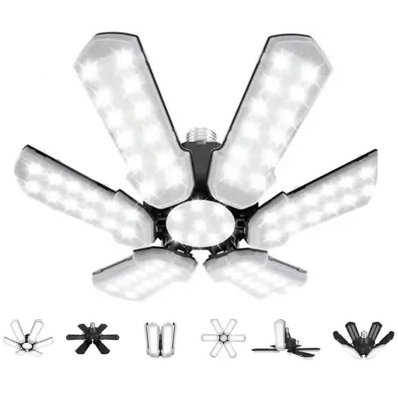 LED Garage Ceiling Lights 150W 15000LM 6500K with 6+1 Deformable Panels by DailySale
