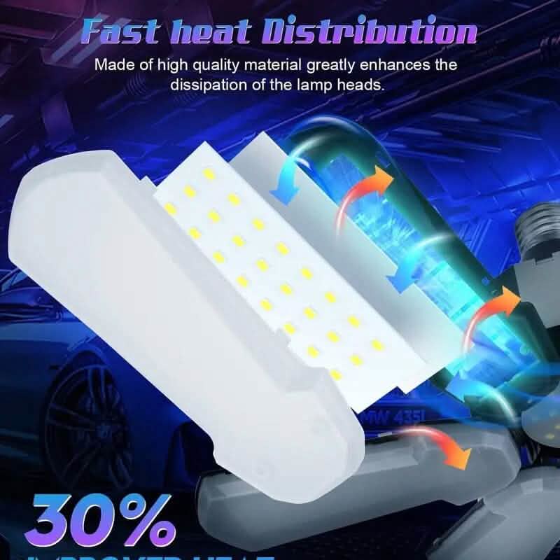 LED Garage Ceiling Lights 150W 15000LM 6500K with 6+1 Deformable Panels by DailySale