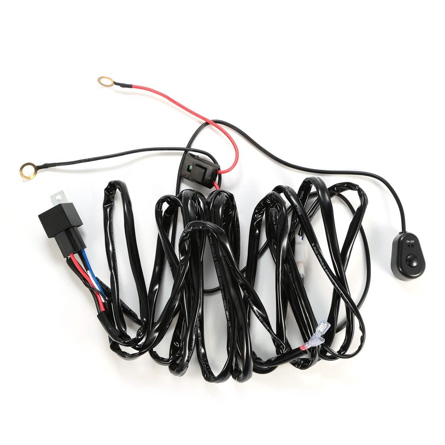 LED Light Bar Wiring Harness Kit Universal Fitment by DailySale
