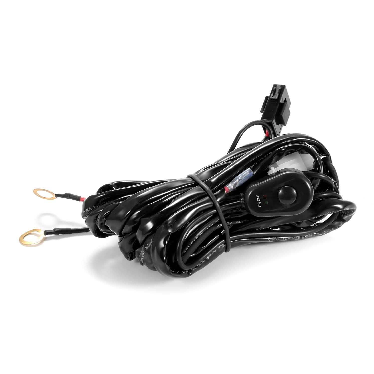 LED Light Bar Wiring Harness Kit Universal Fitment by DailySale