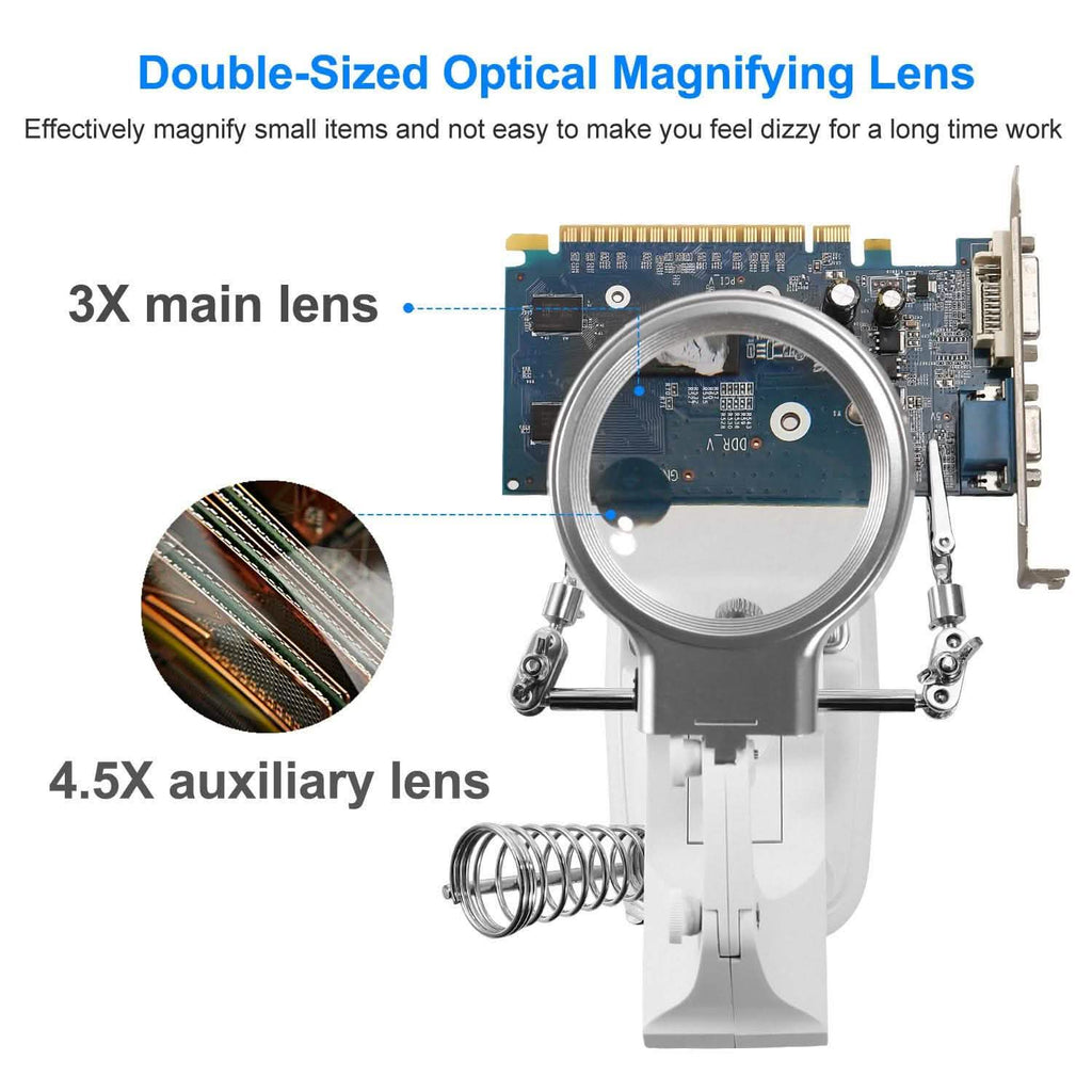 LED Lights Helping Hands Magnifying Glass by DailySale