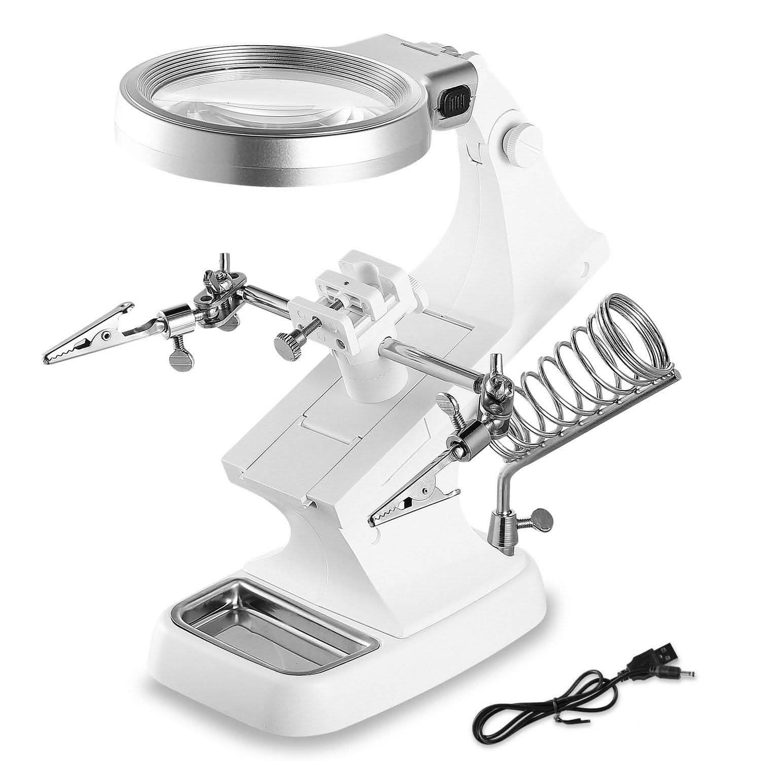LED Lights Helping Hands Magnifying Glass by DailySale