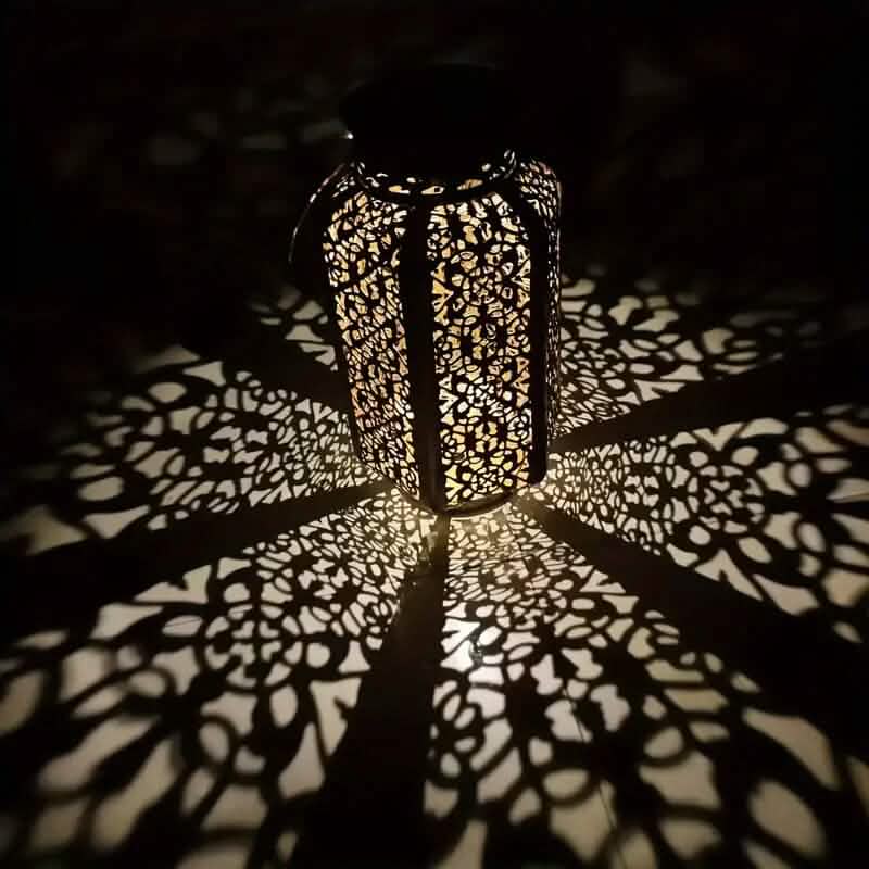 LED Metal Lantern Solar Lamp by DailySale
