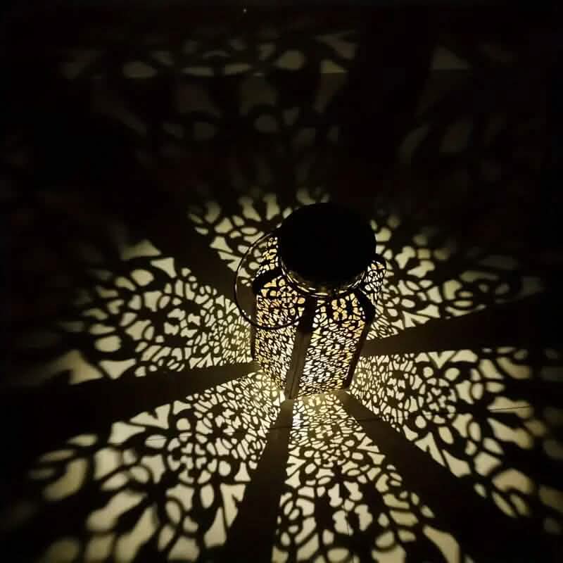 LED Metal Lantern Solar Lamp by DailySale