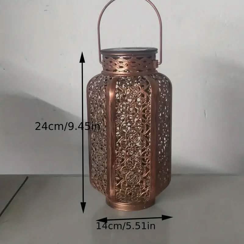 LED Metal Lantern Solar Lamp by DailySale