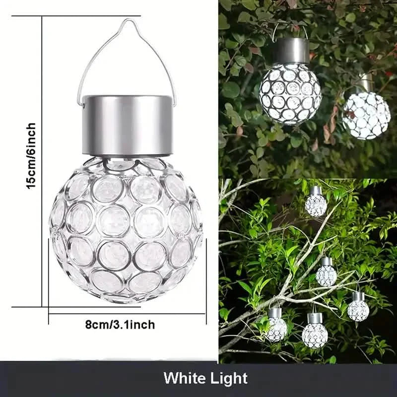 LED Outdoor Solar Lights Garden Light Chandelier Hanging Lamp by DailySale