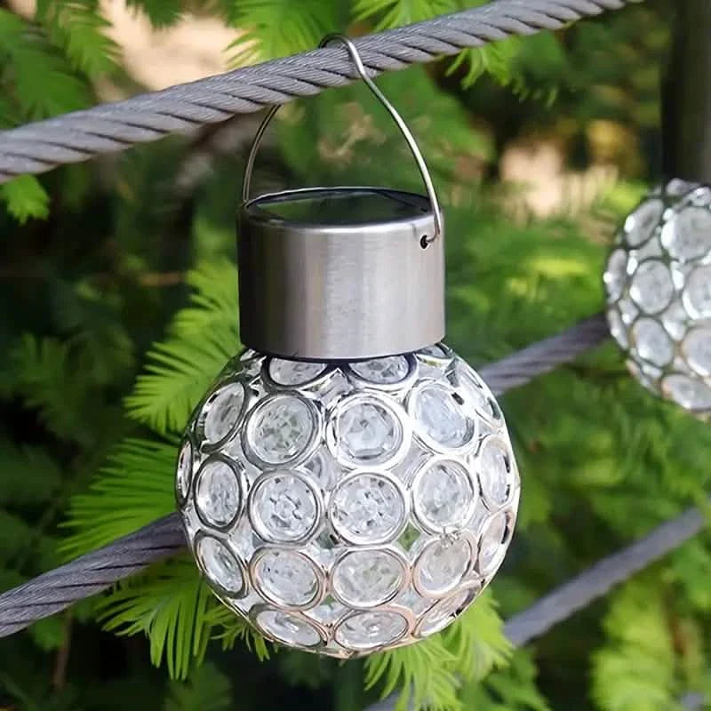 LED Outdoor Solar Lights Garden Light Chandelier Hanging Lamp by DailySale