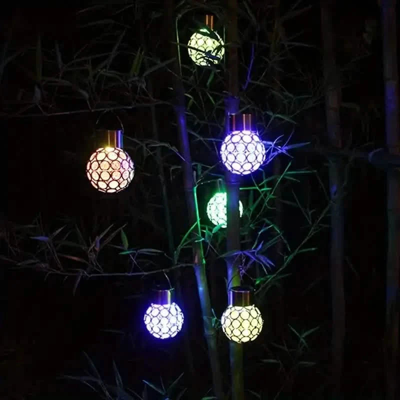 LED Outdoor Solar Lights Garden Light Chandelier Hanging Lamp by DailySale