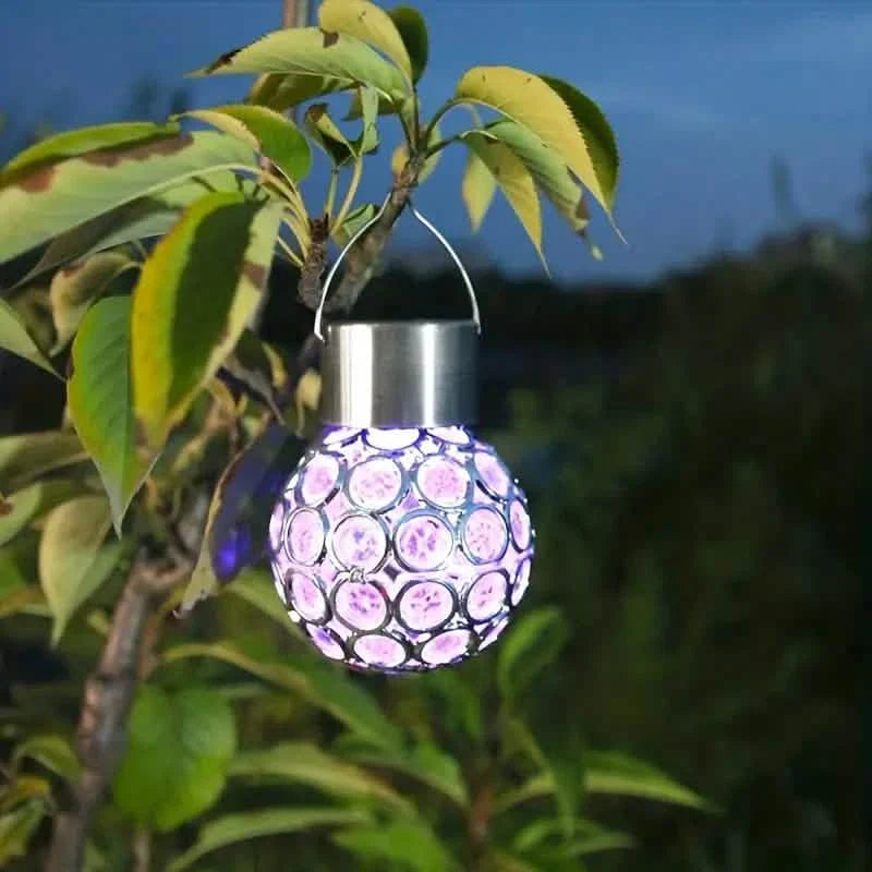 LED Outdoor Solar Lights Garden Light Chandelier Hanging Lamp by DailySale