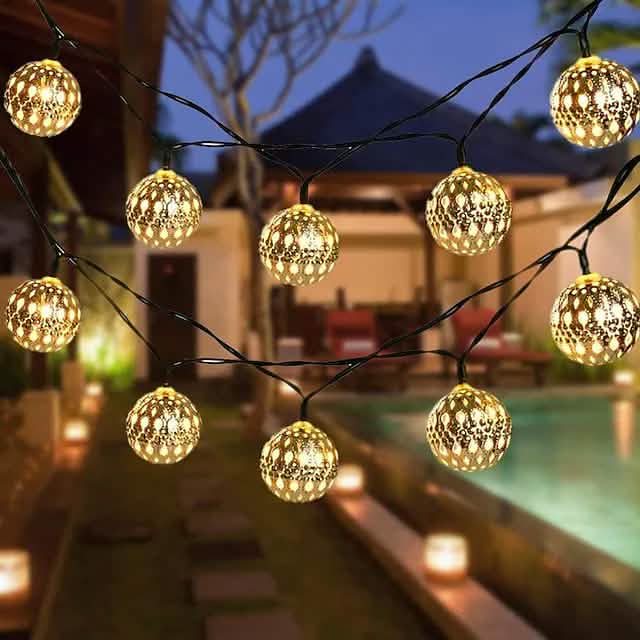 LED Outdoor Solar String Lights by DailySale
