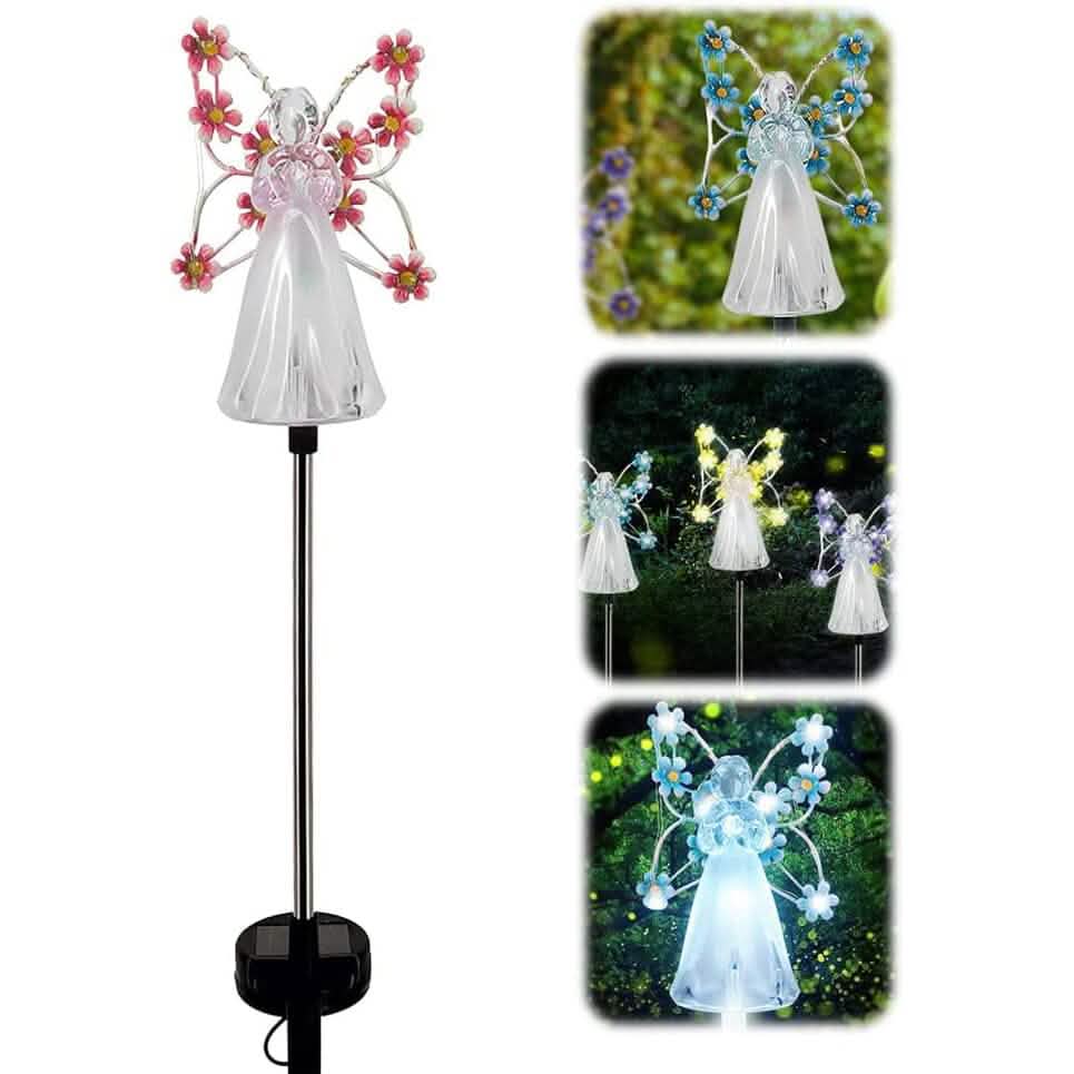 LED Solar Angel Garden Stake Lights by DailySale