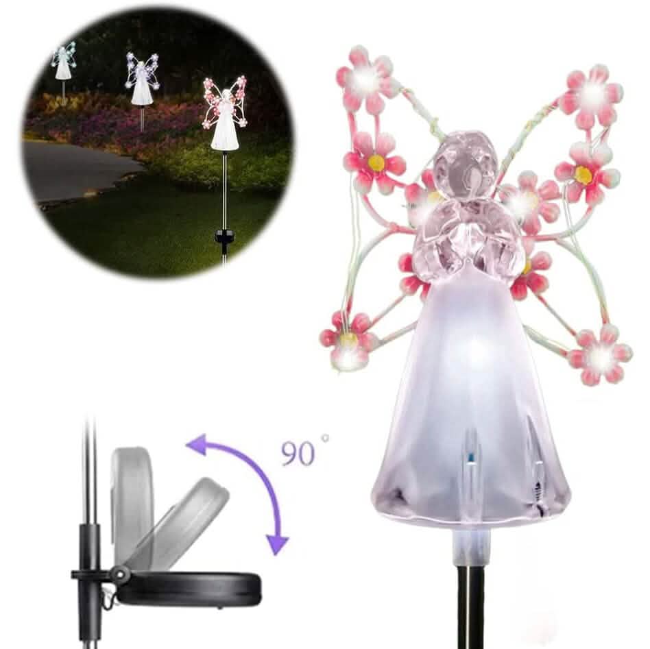 LED Solar Angel Garden Stake Lights by DailySale